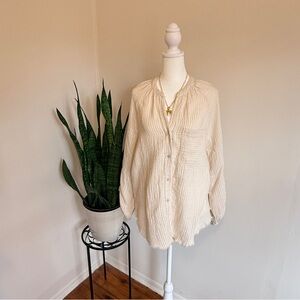 Aerie | Oversized Cotton Gauze Shirt